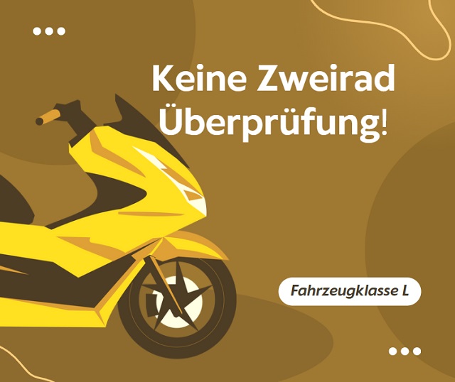 KEINE Überprüfung Zweirad