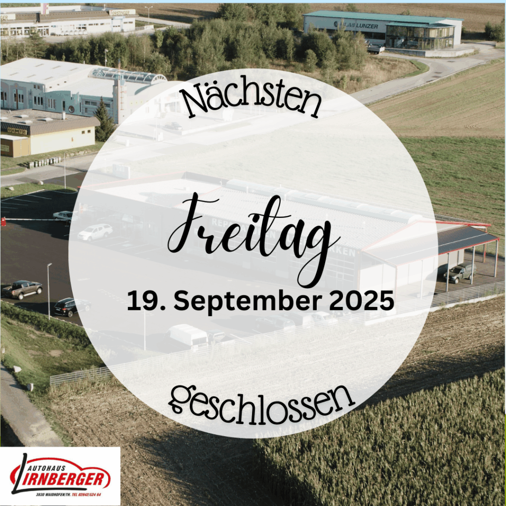 Freitag geschlossen!