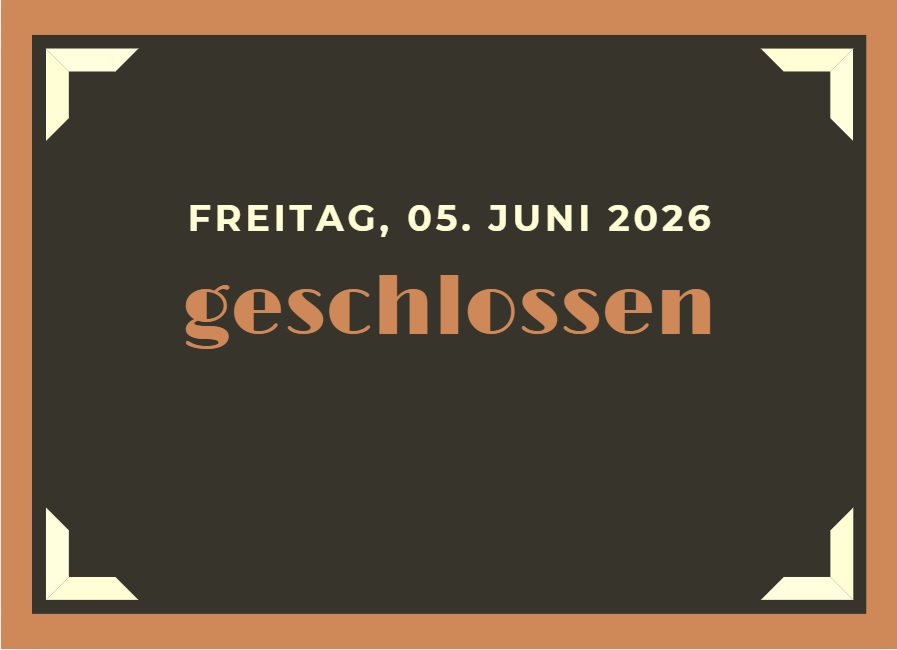 Fenstertag geschlossen